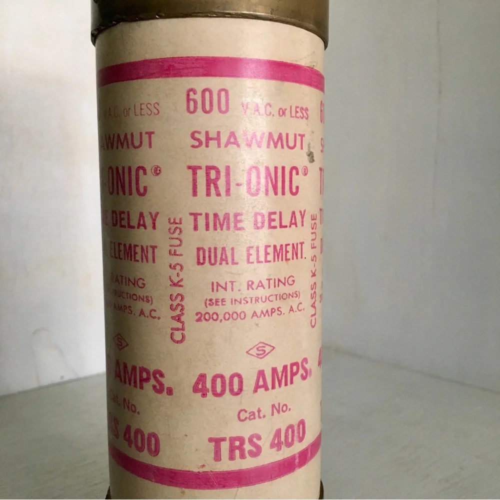 Vintage Solid Brass Gould Shawmut Tri-onic Time-Delay Fuse | Empty - Picture 2 of 6